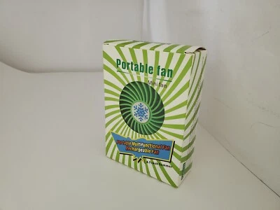 NEW Green Rechargeable Mini Portable USB High 8 Hr 3 Speed Cooling Fan i30 - Image 1 of 4