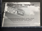 FOUNTAINS OF WAYNE - UTOPIA PARKWAY - ADVERT POSTER A4 SIZE M05