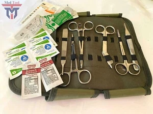 Kit de sutura quirúrgica avanzada, paquete de trauma de viaje médico de primeros auxilios - Imagen 1 de 5