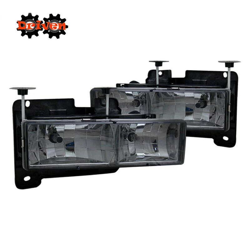 Par de faros de carcasa ahumada para camioneta C/K 88-98 Chevy GMC Suburban Tahoe Foto 1 de 1