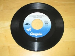 PAT BENATAR - HIT ME WITH YOUR BEST SHOT B/W- PRISONER OF LOVE VG++ 1980 - Picture 1 of 1