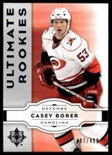 2008-09 Upper Deck Ultimate Collection Casey Borer Rookie /499 #53