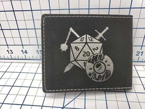 Iconos de clase Dungeons and Dragons con D20 Parte 1 - Cartera plegable - Grabado láser - Imagen 1 de 11
