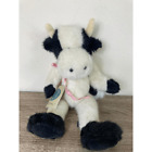 Vintage Boyds Cow Plush Bears White Black IDA Moons Tags Stuffed Animal