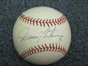 Dennis Martinez Autographed Baseball 