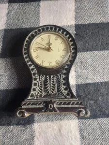 Vintage Clock Desk Mantle Shelf Signed Numbered 7 1/2” Battery Operated - Picture 1 of 10