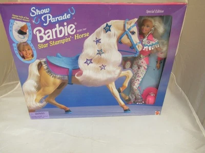 1997 Show Parade Star Stampin' Horse Gift Set with Barbie Doll  -  MIB NRFB ! - Image 1 of 4