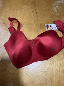 Sujetador de mastectomía Jodee sin alambres suave y liso estilo 814 escarlata 44D nuevo con etiquetas - Imagen 1 de 5