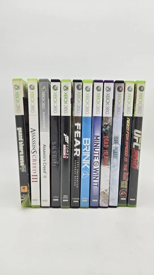 Lote de 12 Videojuegos Xbox 360 Incluye Fear Need For Speed Dead Island Ufc Gta Foto 1 de 4