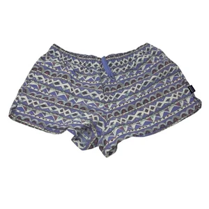 Patagonia Shorts Women's Barely Baggies Valengeo Purple Hike Swim Summer sz M - Picture 1 of 4