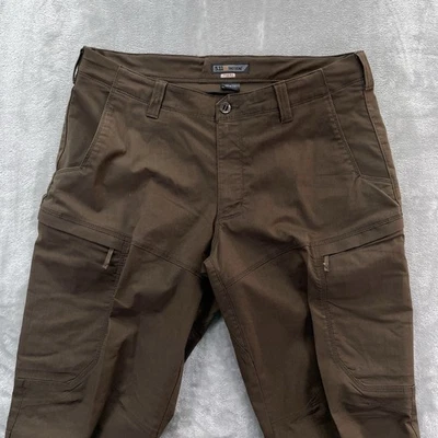 5.11 Pantalones tácticos para hombre talla 38x30 Apex para hombre lona cargo marrón elástico 511 Foto 1 de 4