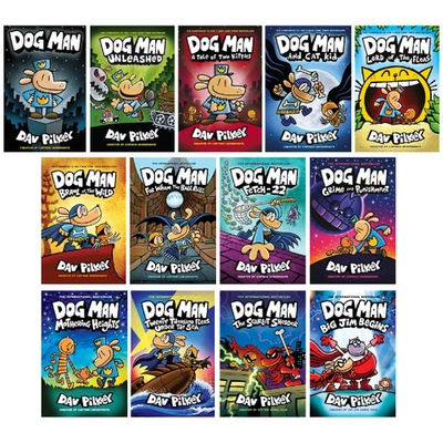 Dog Man Books 1-13 Collection Set Dav Pilkey- NEW (Free P+P) Genuine UK Editions - Image 1 of 4