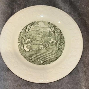 Homer Laughlin Pastoral 6 3/4" Bread Plate  - Free Shipping - Picture 1 of 4