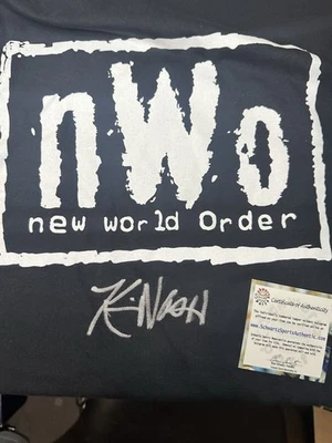 Футболка с автографом Кевина Нэша из NWO New World Order Walk Out WWE 🐺  - Изображение 1 из 4