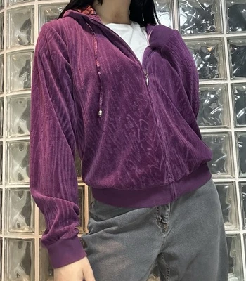 Chaqueta Jane Ashley Casual Estilo de Vida Púrpura Estampado de Cebra Cremallera Talla Pequeña Foto 1 de 4