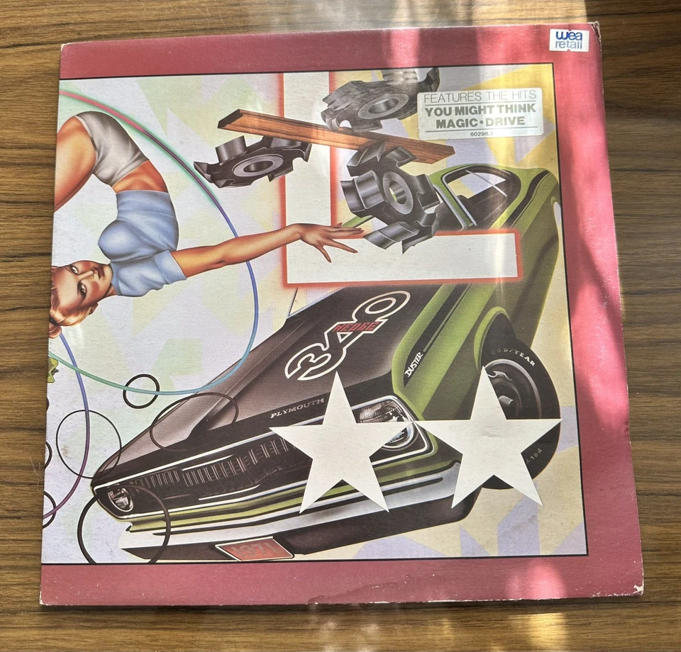 THE CARS-HEARTBEAT CITY 1984  60296-1 ELEKTRA LP Vinyl Record Album +Lyrics Rare - Image 1 of 4