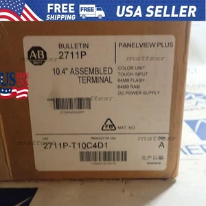 New Sealed 2711P-T10C4D1 AB Panelview Plus 10.4" Color Fast Shipping US Free Tax - Picture 1 of 7