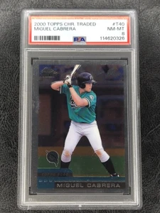 2000 Topps Chrome Traded RC #T40 Miguel Cabrera Marlins Rookie PSA 8 NM-MT - Picture 1 of 2