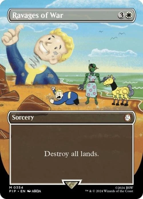 Ravages of War (Borderless) - Near Mint MTG Universes Beyond: Fallout - Image 1 of 1