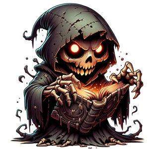 Calcomanía Evil Skeleton Wizard - Pegatina espeluznante - Calcomanía de vinilo misteriosa - Calcomanía de 5" - Imagen 1 de 1