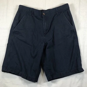 Faded Glory Herrenshorts Größe 34 blau vorne flach 10" Schrittlänge Baumwollmischung Shorts - Bild 1 von 16