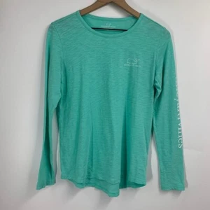 Vineyard Vines Women's Long-Sleeve Cotton Slub Vintage Whale Tee Size XS - Picture 1 of 13