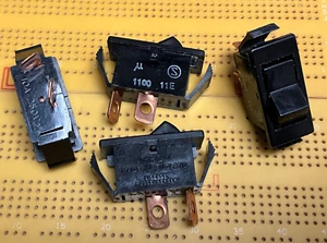 10A SPST 250Vac Black Rocker Switch Latching Black Bezel Arrow 1100-11E - Picture 1 of 1