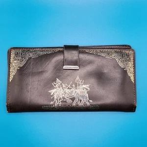 Vintage braune Leder-Geldbörse Jacob # 3032 Kampfelefant, 6 5/8 x 3 1/2 Zoll - Bild 1 von 5