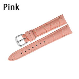 12mm - 24mm Men Women Genuine Leather Watch Strap Band Colour Collection