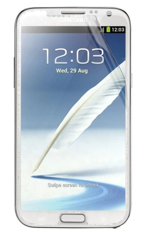 2 x Tech21 Samsung Galaxy Note 2 Impact Shield Self Heal Screen Protector Guard - Image 1 of 1