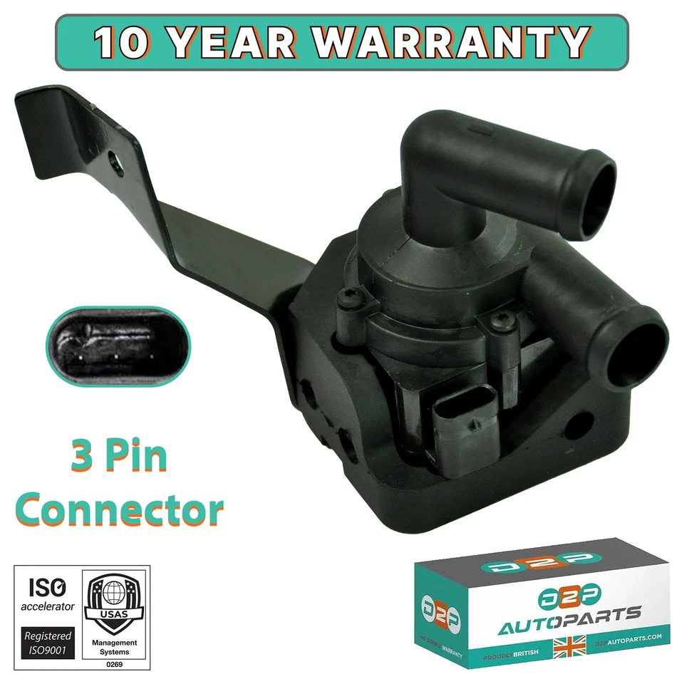 AUXILIARY WATER PUMP FOR BMW 5 6 7 F10 F07 F11 F12 F13 F06 F01 64119230234 - Image 1 of 4