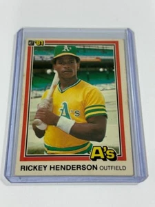 Rickey Henderson Oakland A's 1981 Donruss Baseball Card #119 - Picture 1 of 2
