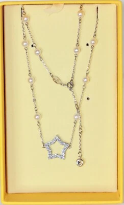 Swarovski Stella Collana Stella, Bianca, Rodio Nuova 135€ - Immagine 1 di 2