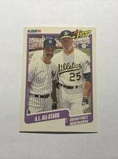 Don Mattingly Mark McGwire 1990 Fleer A.L. All-Stars Super Star Specials #638