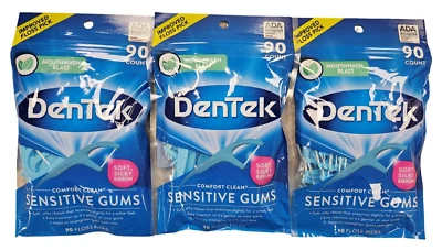 Gomas sensibles Dentek Flosser Picks 90ct (paquete de 3) Foto 1 de 2