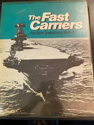 SPI THE FAST CARRIERS Air Sea Operations 1941 - 77 1975 flat tray game wargame - Image 1 of 4