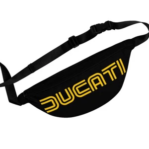 Ducati "Logo: 1975" Black Sling Bag/Fanny Pack - Picture 1 of 5