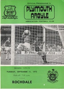 Plymouth Argyle v Rochdale, 11 September 1973, Division Three - Picture 1 of 1