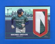 Shohei Ohtani 1/1 2023 Topps Update All-star Jumbo Patch Relic Card ASJP-SO