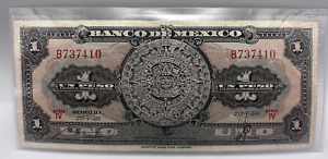 Mexico 1 Peso 20.5.1959 Series IV / B Circulated Banknote