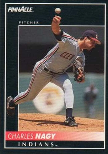 #383 Charles Nagy - Cleveland Indians - 1992 Pinnacle Baseball - Image 1 of 1