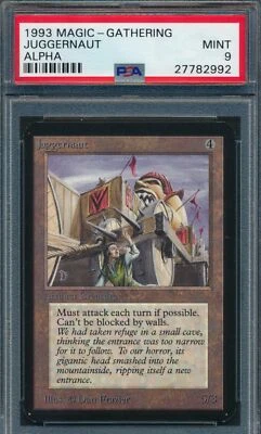 Alpha Juggernaut PSA 9 Graded Magic MTG (2992) -magicgraders- - Image 1 of 3