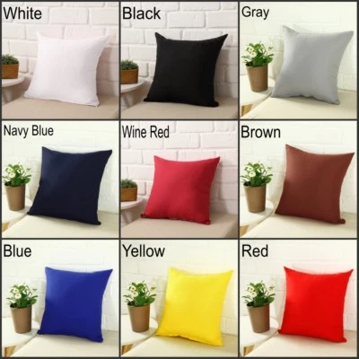 Square Home Sofa Decor Pillow Cover Case Cushion Cover Size 16x16" 18x18" - Image 1 of 3