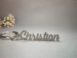 Christian Personalized Stainless Steel Gift Car Keychain - Picture 1 of 5