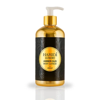 LUXURY AMBER OUD BODY LOTION 500ML (16.9 OZ) By Hamidi | Ultra Moisturizing & Sk