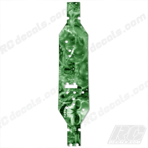 1/10 EXO Terra Buggy Axial Main Chassis Plate Protector Skully Green AX30798  - Image 1 of 1