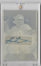 2022 Leaf In The Game Yellow Printing Plate Fran Tarkenton Auto #1/1 Vikings