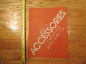 Volkswagen VW Scirocco Accesorios 1981 concesionario coche folleto de venta - Imagen 1 de 4