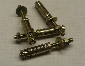 M6 x 25 mm projecting bolt shield anchor  . pack of 4.    FREE POSTAGE.    - Picture 1 of 2
