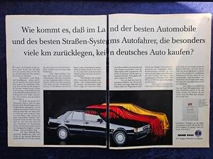 Saab 9000 , originale Werbung aus 1988, Großformat - Picture 1 of 1